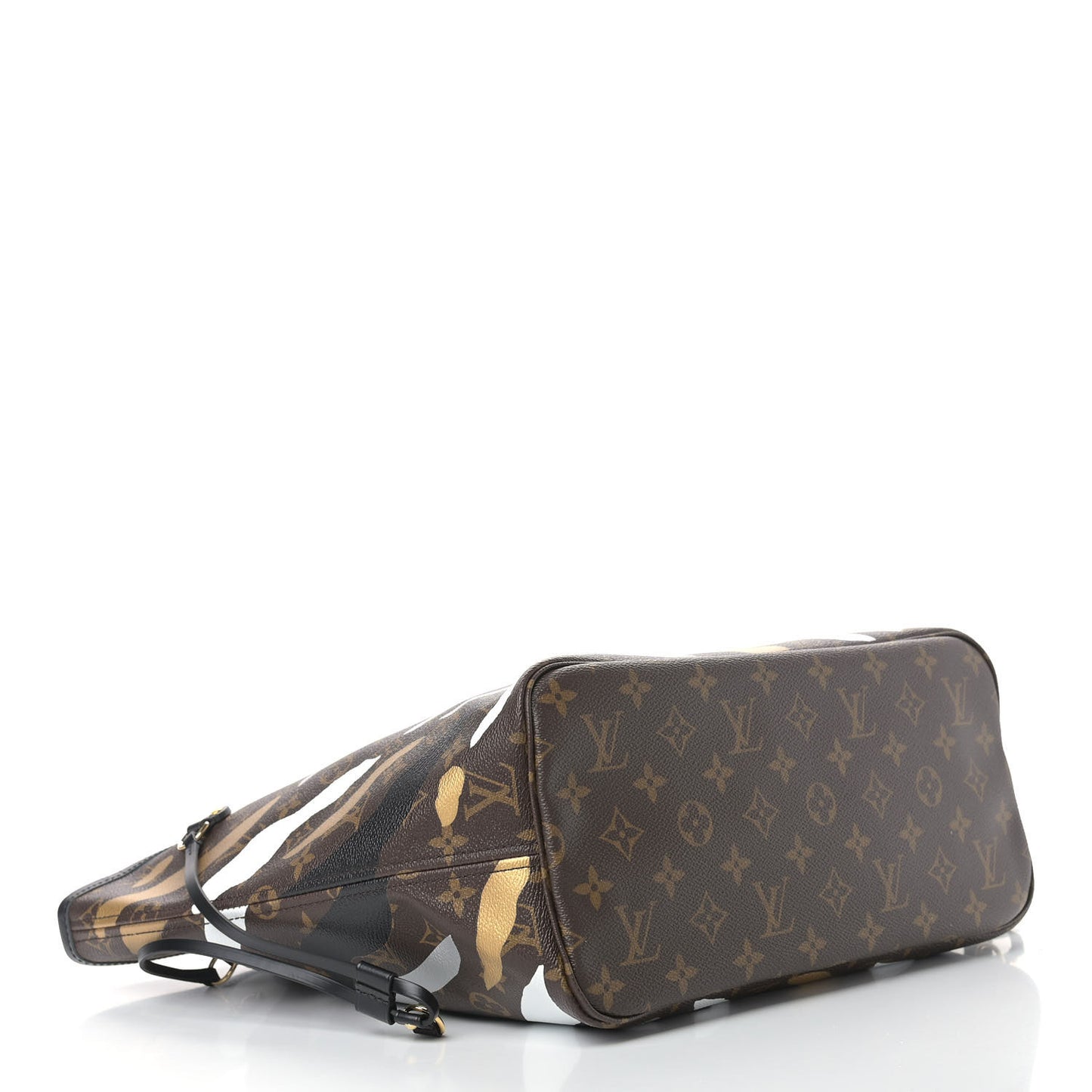 X LOL Monogram Neverfull MM Gold Silver