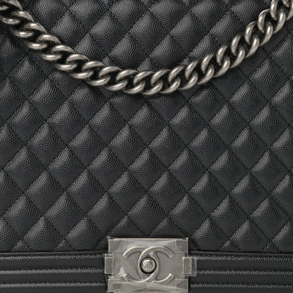 Chanel Caviar Quilted Large Boy Flap Black 8 of 11