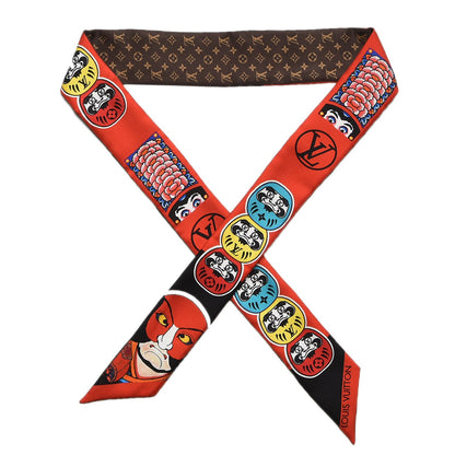 Louis Vuitton Silk Monogram Kabuki Stickers BB Bandeau Black 1 of 5