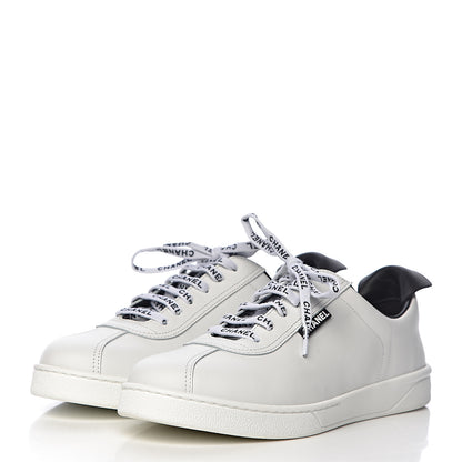 Chanel Calfskin Mens CC Sneakers 43 White 3 of 13
