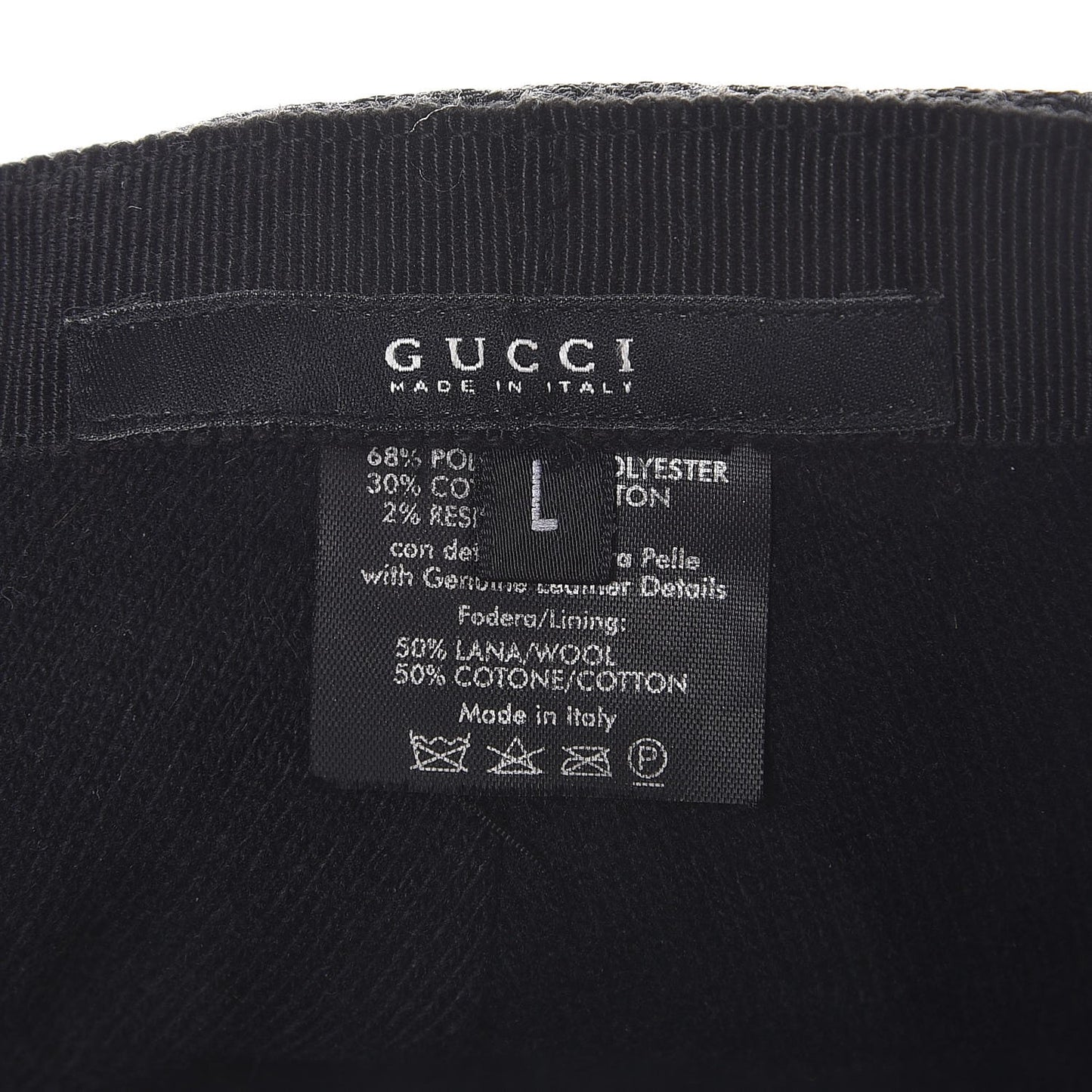 Monogram Web Hat L Black