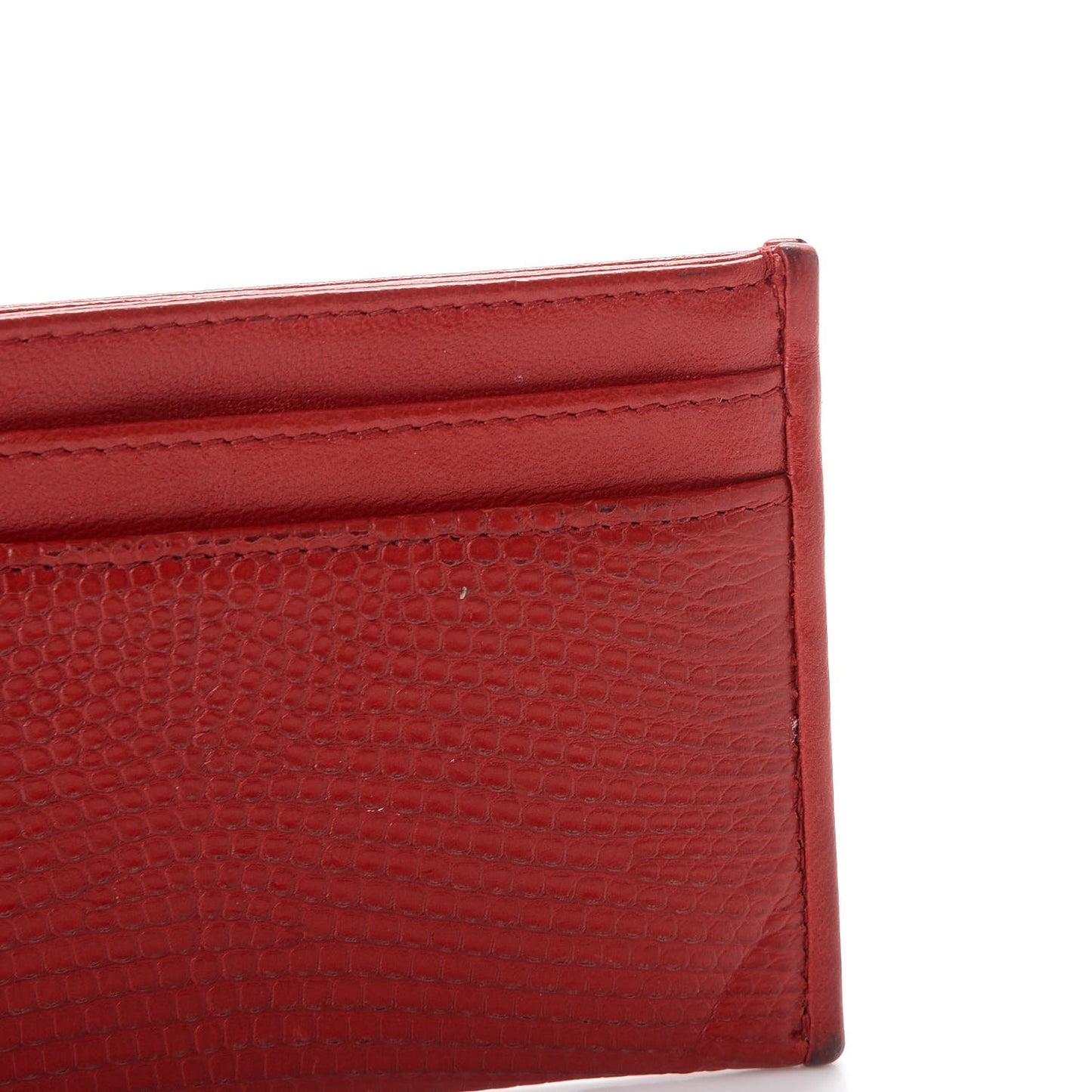 Lizard Card Holder Red