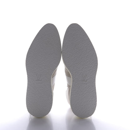 Louis Vuitton Calfskin Suede Mens Creeper Ankle Boots 9 White 7 of 9