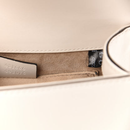 Gucci Calfskin Mini Sylvie Chain Shoulder Bag White 7 of 13