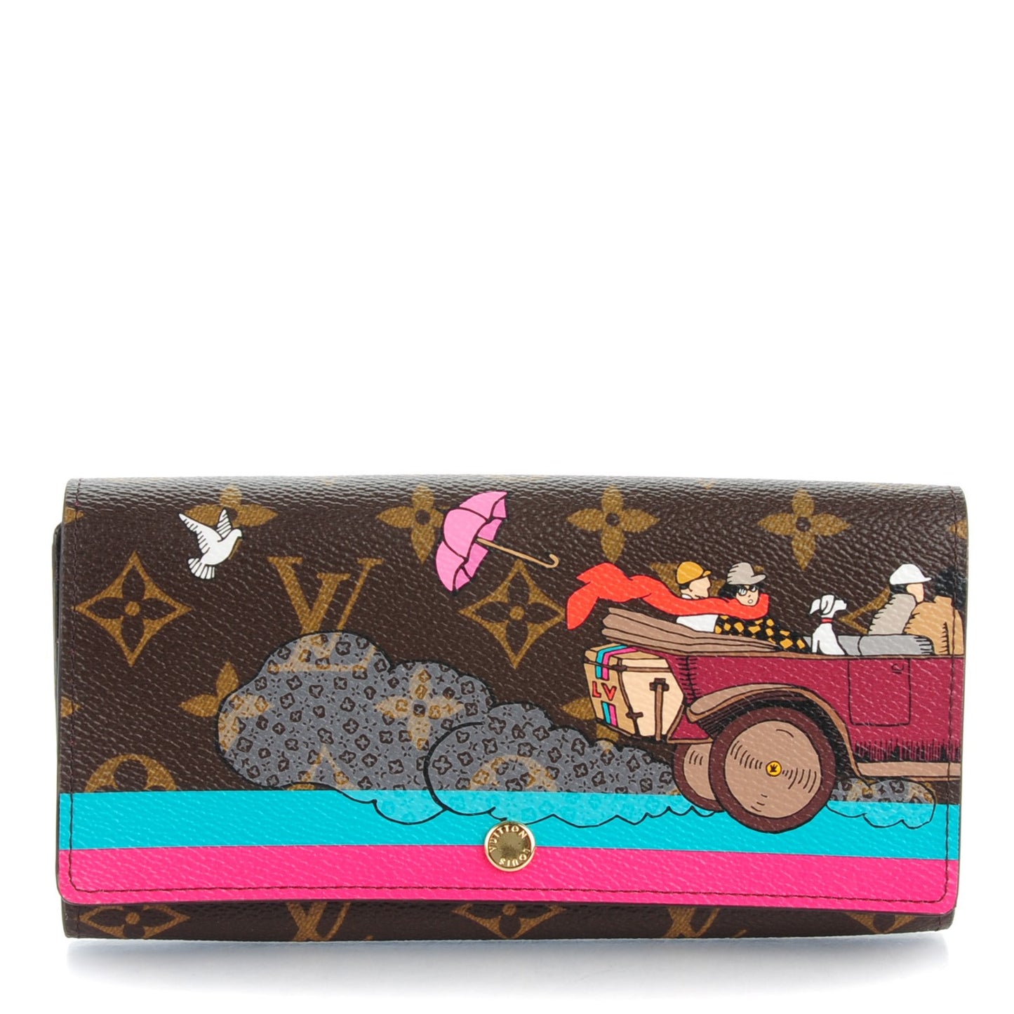 Monogram 2015 Christmas Animation Sarah Wallet Hibiscus