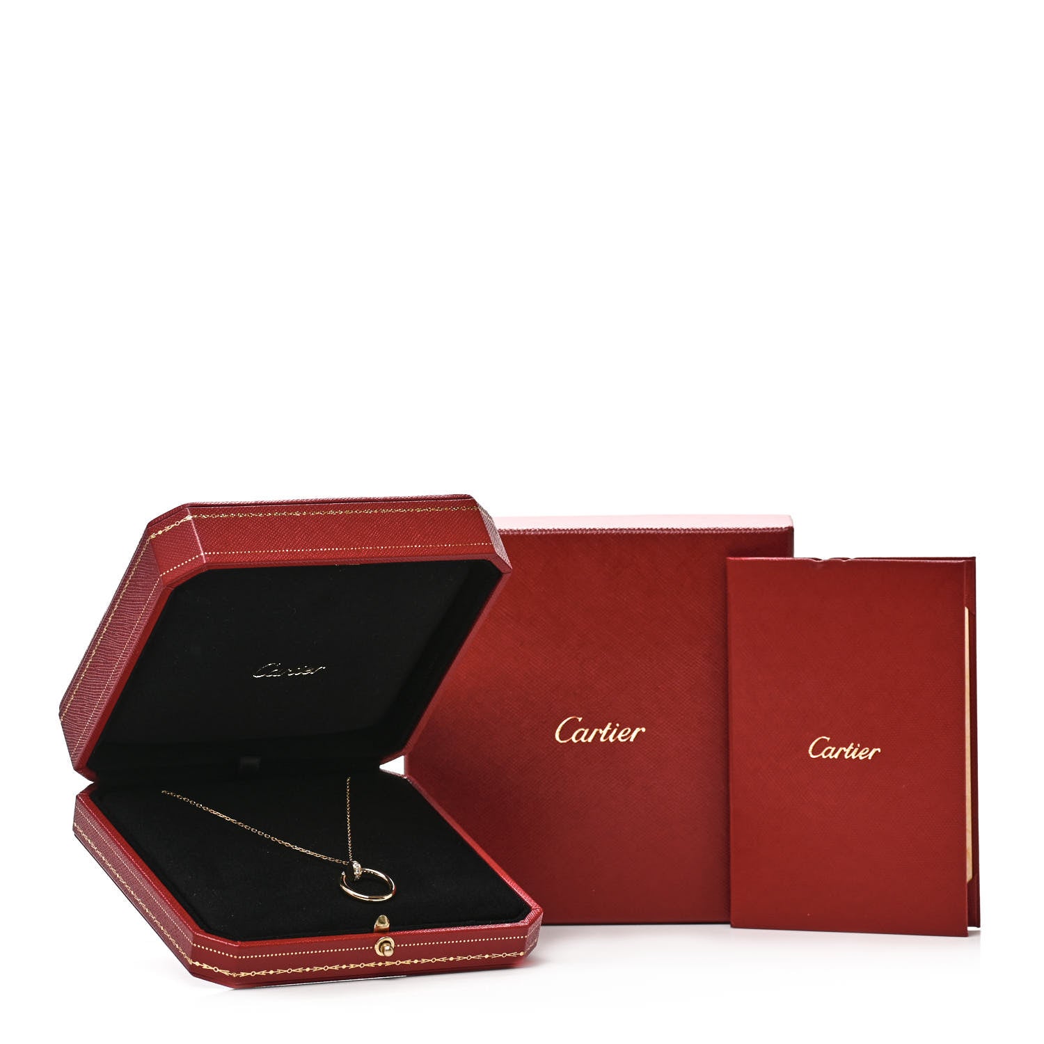 Cartier 18K Yellow Gold Diamond Juste Un Clou Pendant Necklace 6 of 6