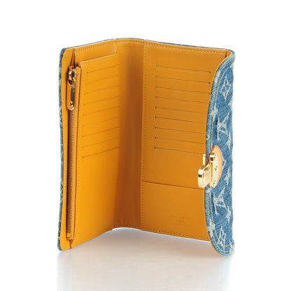 Louis Vuitton Denim Amelia Wallet Blue 5 of 7