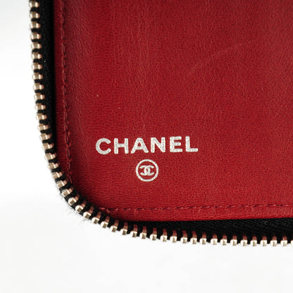 Chanel Calfskin Coco's Croc Zip Around Notebook Cover Black 6 of 8