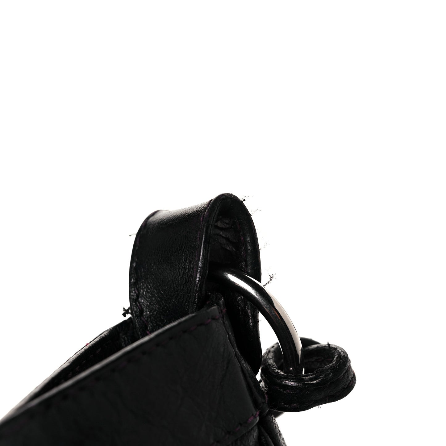 Agneau Giant 12 Silver Hardware Hip Black