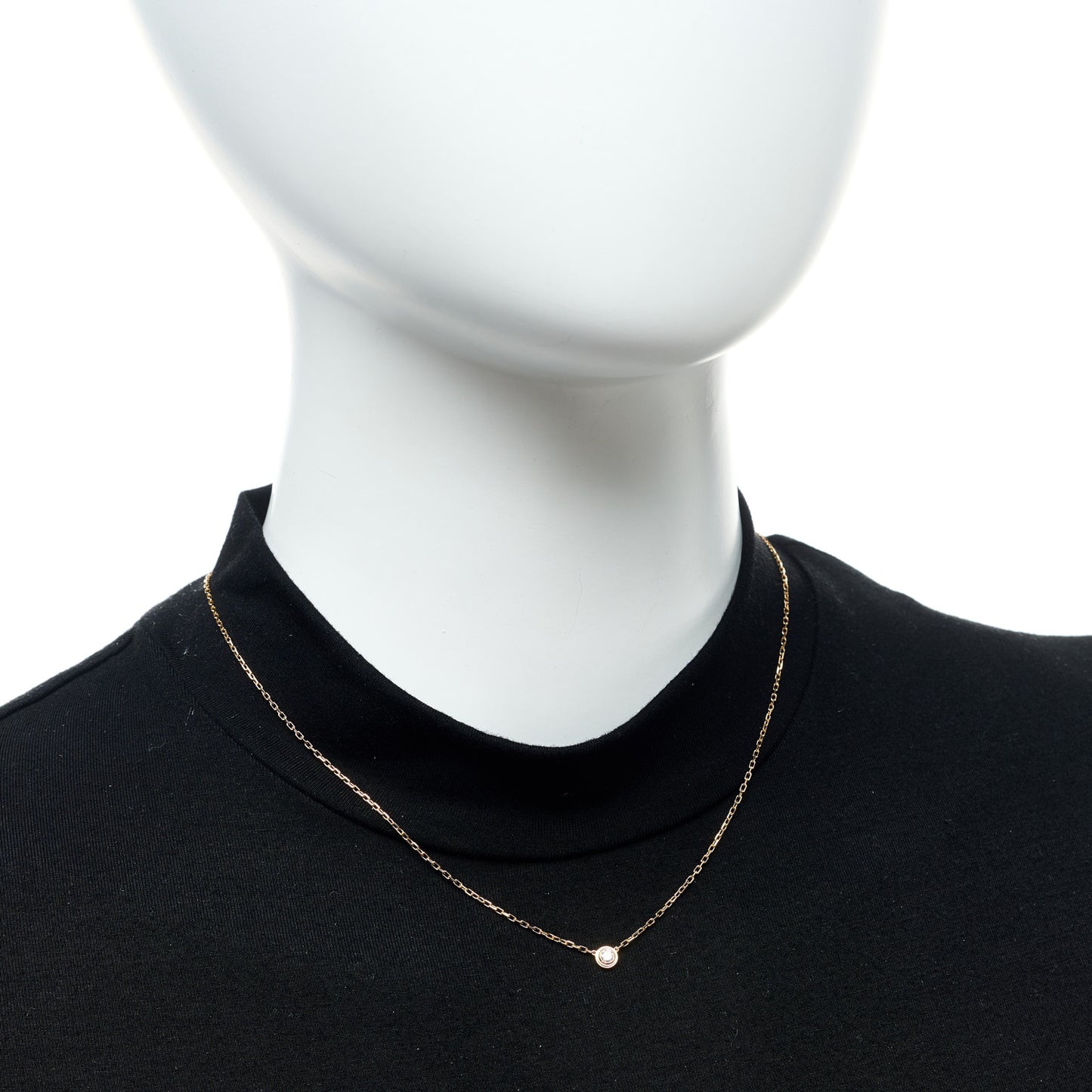 18K Pink Gold Diamond SM D'Amour Pendant Necklace