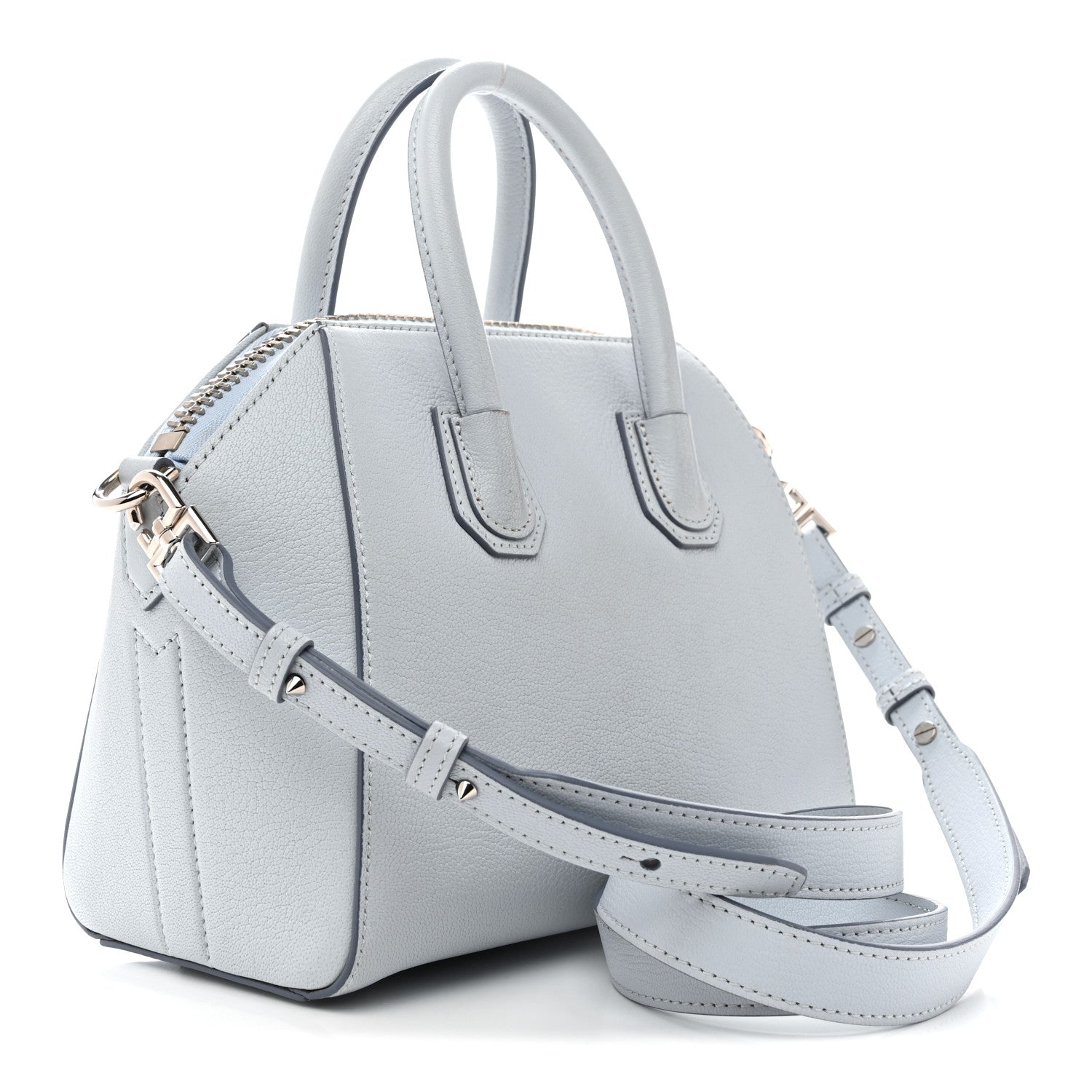 Givenchy Sugar Goatskin Mini Antigona Baby Blue 3 of 14