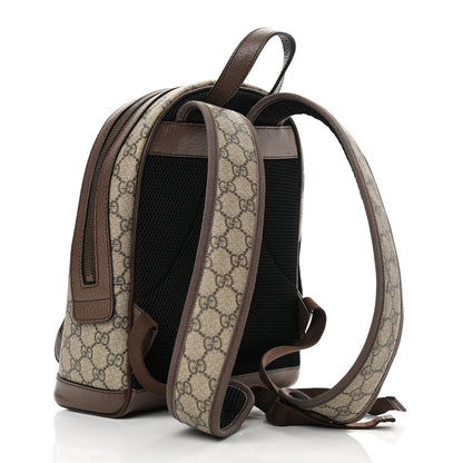 Gucci GG Supreme Monogram Calfskin Web Small Ophidia Day Backpack Beige Ebony New Acero 3 of 12
