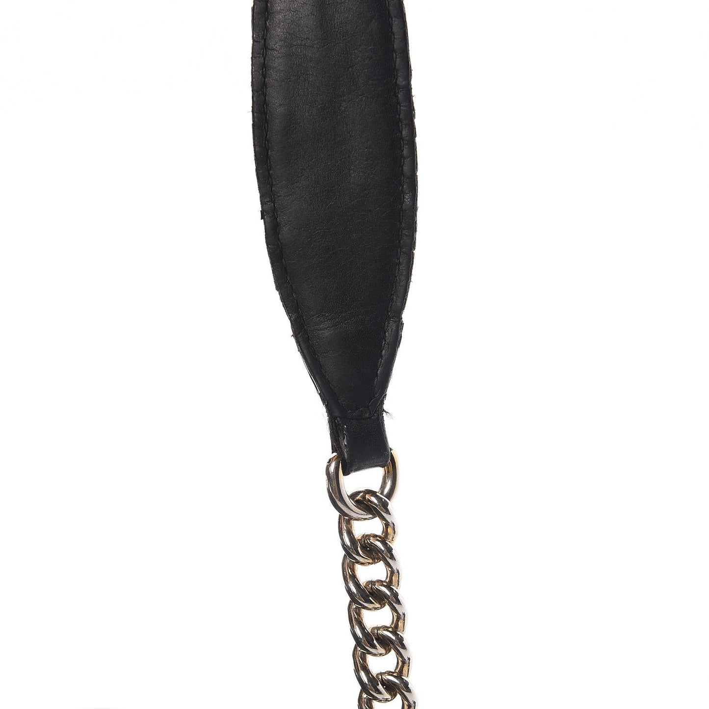Pebbled Calfskin Medium Soho Chain Hobo Black