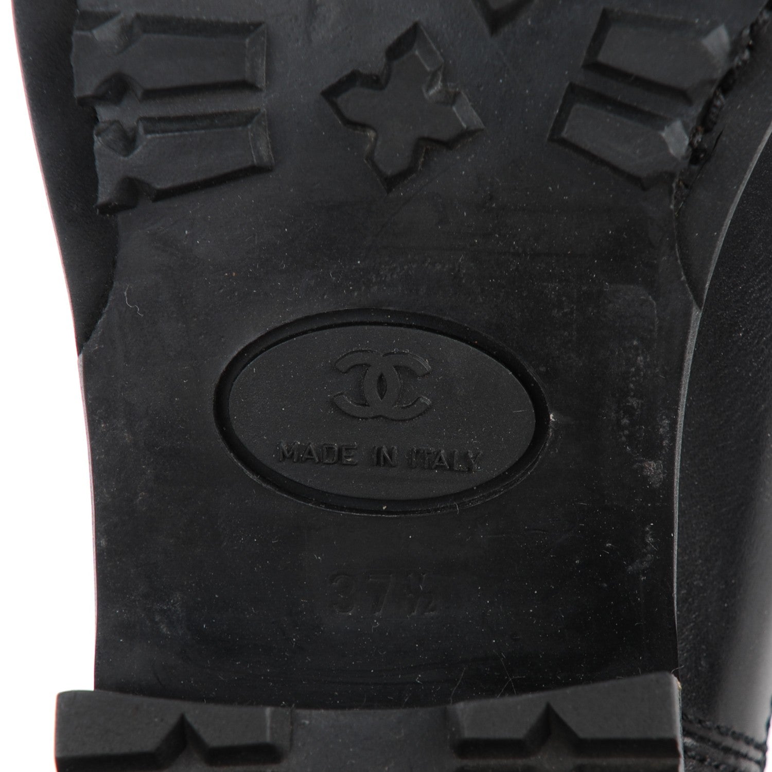Chanel Calfskin Elastic Ankle Boots 37.5 Black 6 of 7