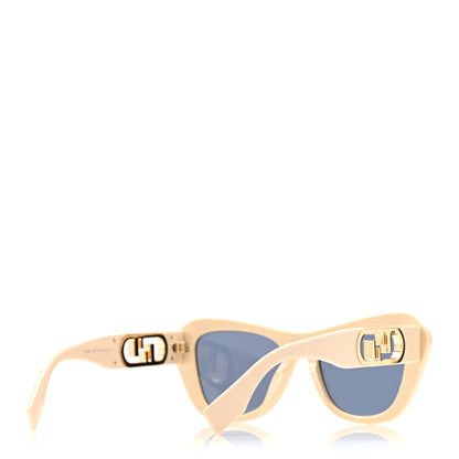 Fendi Acetate Fendi Square Sunglasses FE40100I Beige Gold 4 of 7