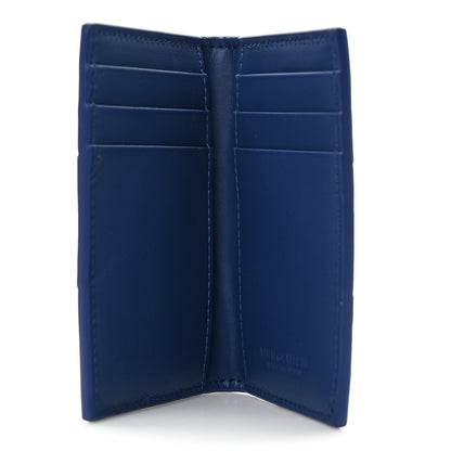 Bottega Veneta Nappa Intreccio Cassette Flap Card Case Blue 5 of 6