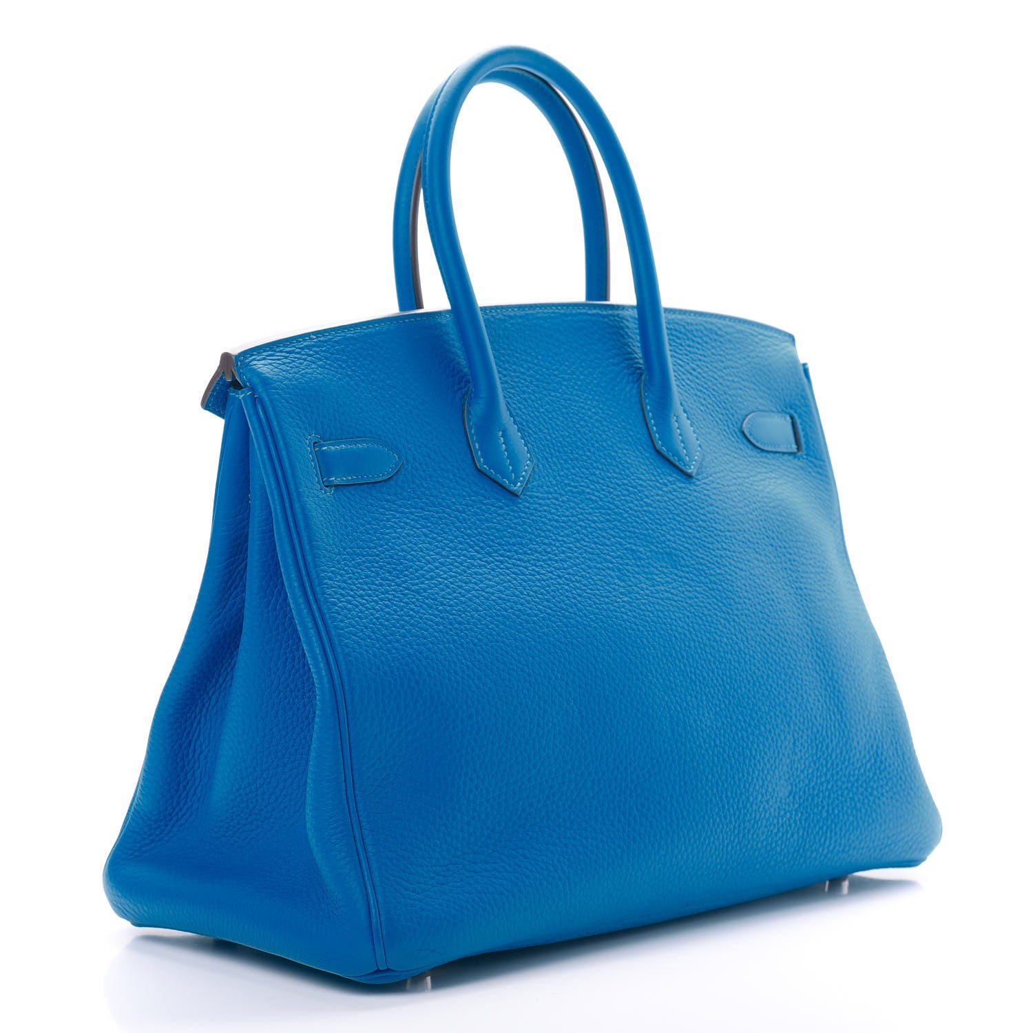 Hermes Taurillon Clemence Birkin 35 Bleu Hydra 3 of 33