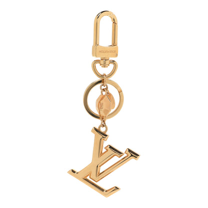 Louis Vuitton LV Facettes Bag Charm Key Holder Gold 1 of 6