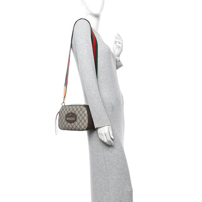 Gucci GG Supreme Monogram Web Neo Vintage Shoulder Bag Beige New Acero Crop 2 of 10