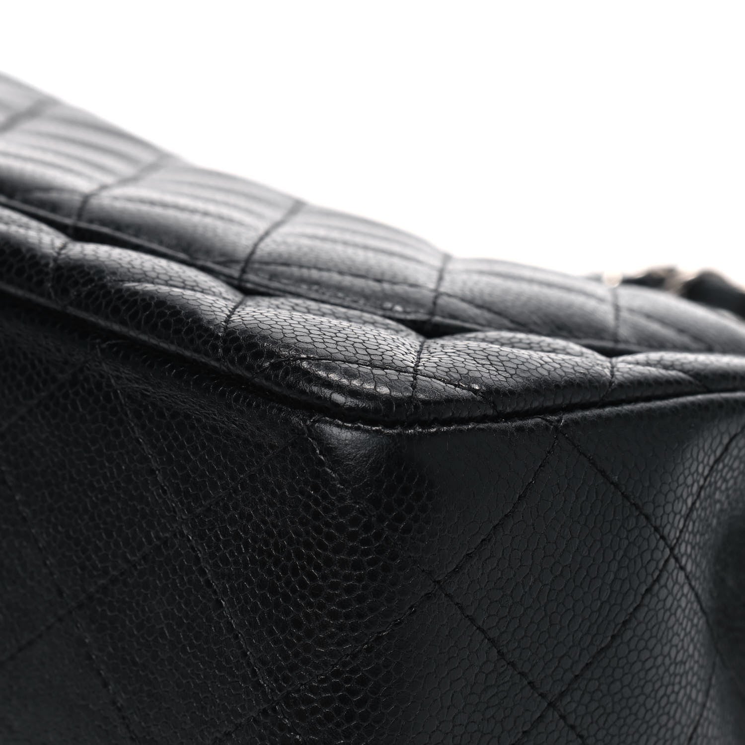 Chanel Caviar Quilted Jumbo Single Flap Black 8 of 9