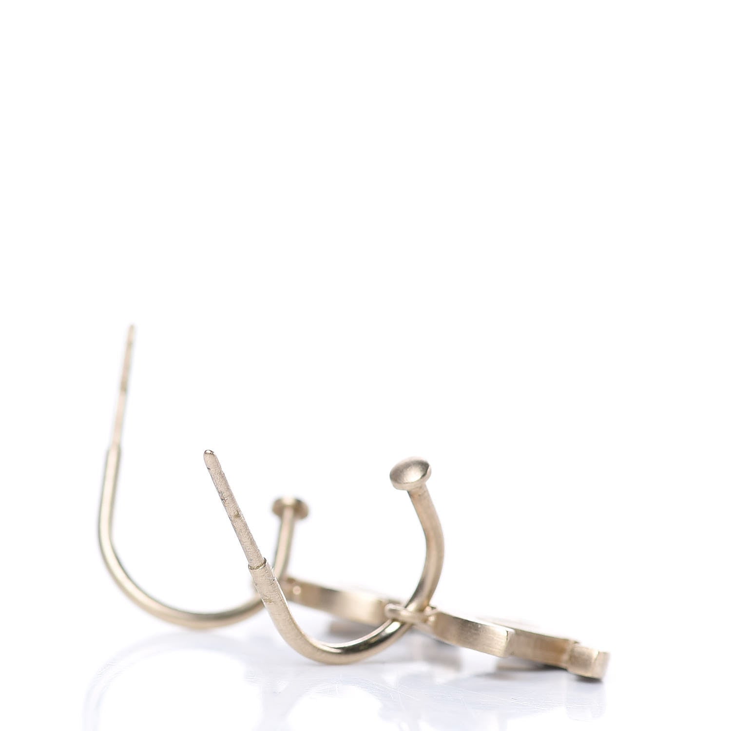 Chanel Enamel CC Dangle Earrings Gold Black 4 of 4