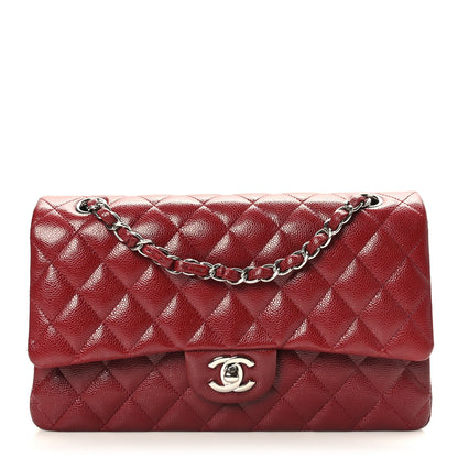 Chanel Caviar Quilted Medium Double Flap Burgundy 1 of 9