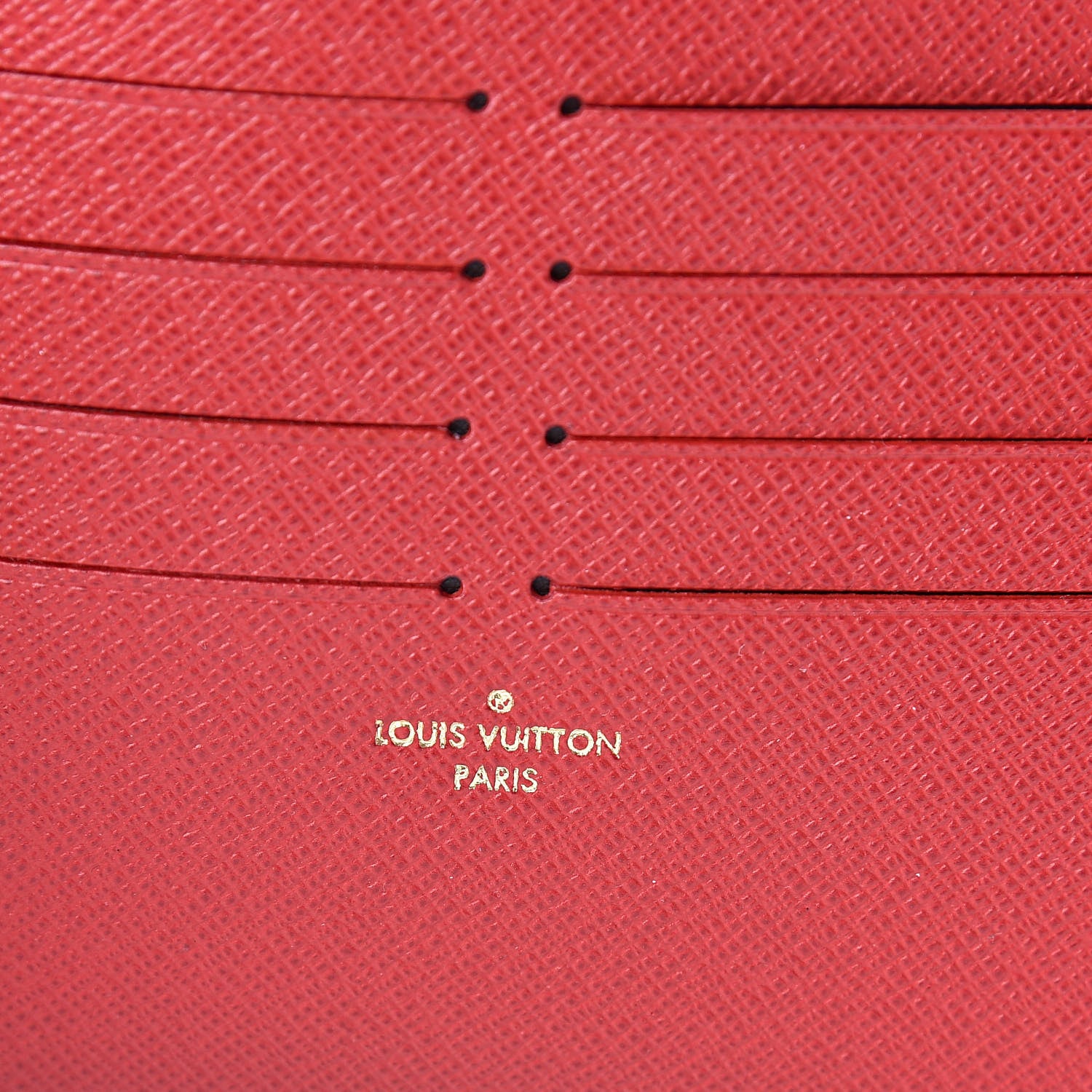 Louis Vuitton Calfskin Felicie Card Holder Insert Cherry 6 of 6