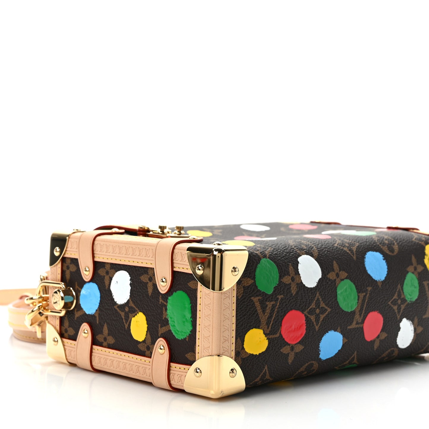 LV X YK Monogram Dots Side Trunk Multicolor