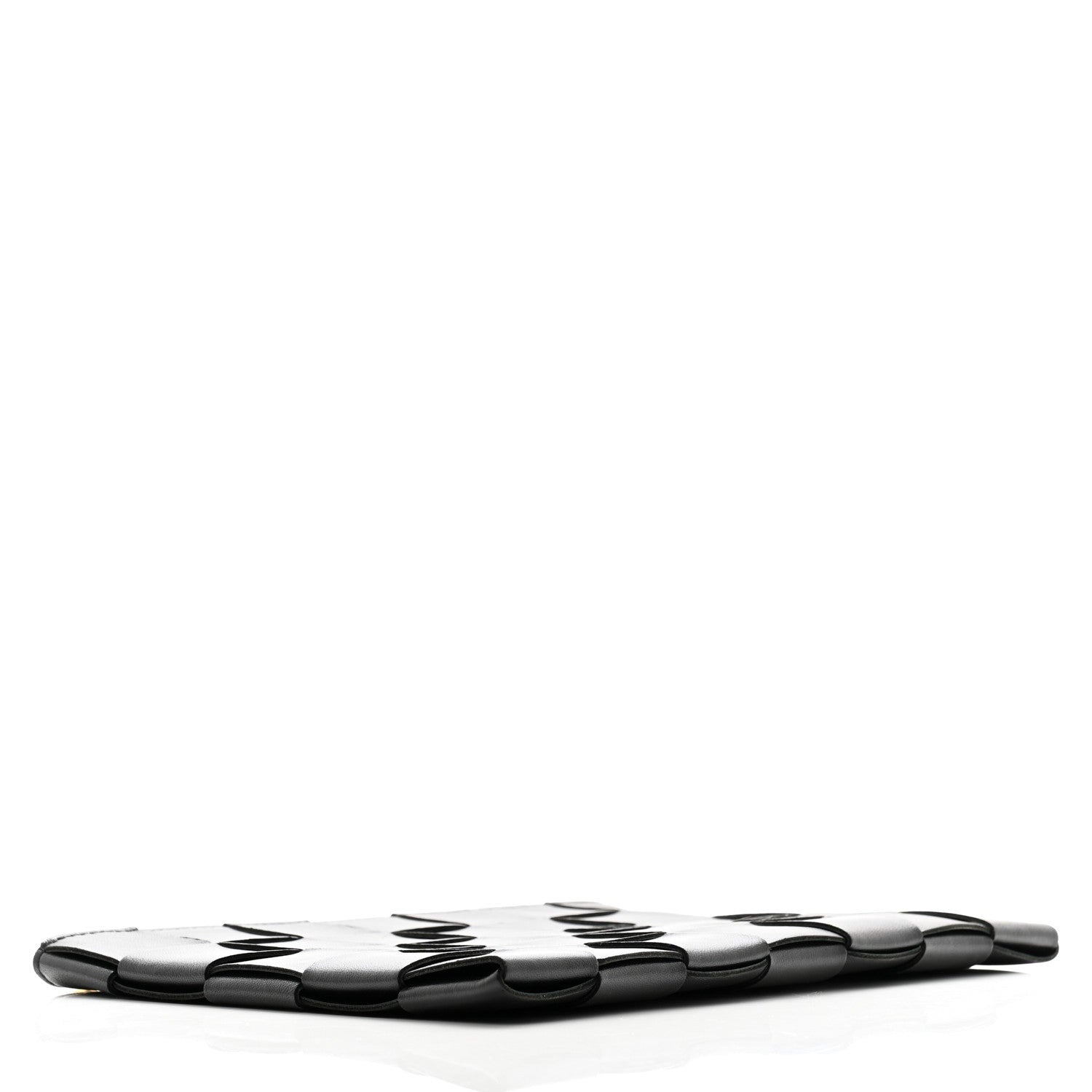 Bottega Veneta Nappa Maxi Intrecciato Small Cassette Flat Zip Pouch Black 4 of 8