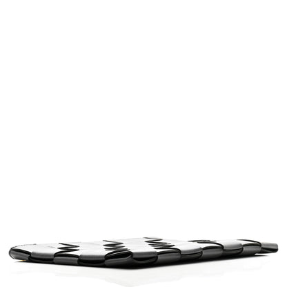 Bottega Veneta Nappa Maxi Intrecciato Small Cassette Flat Zip Pouch Black 4 of 8