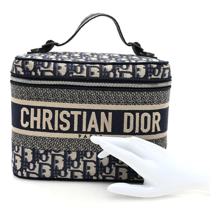 Christian Dior Oblique Diortravel Vanity Case Blue 2 of 6