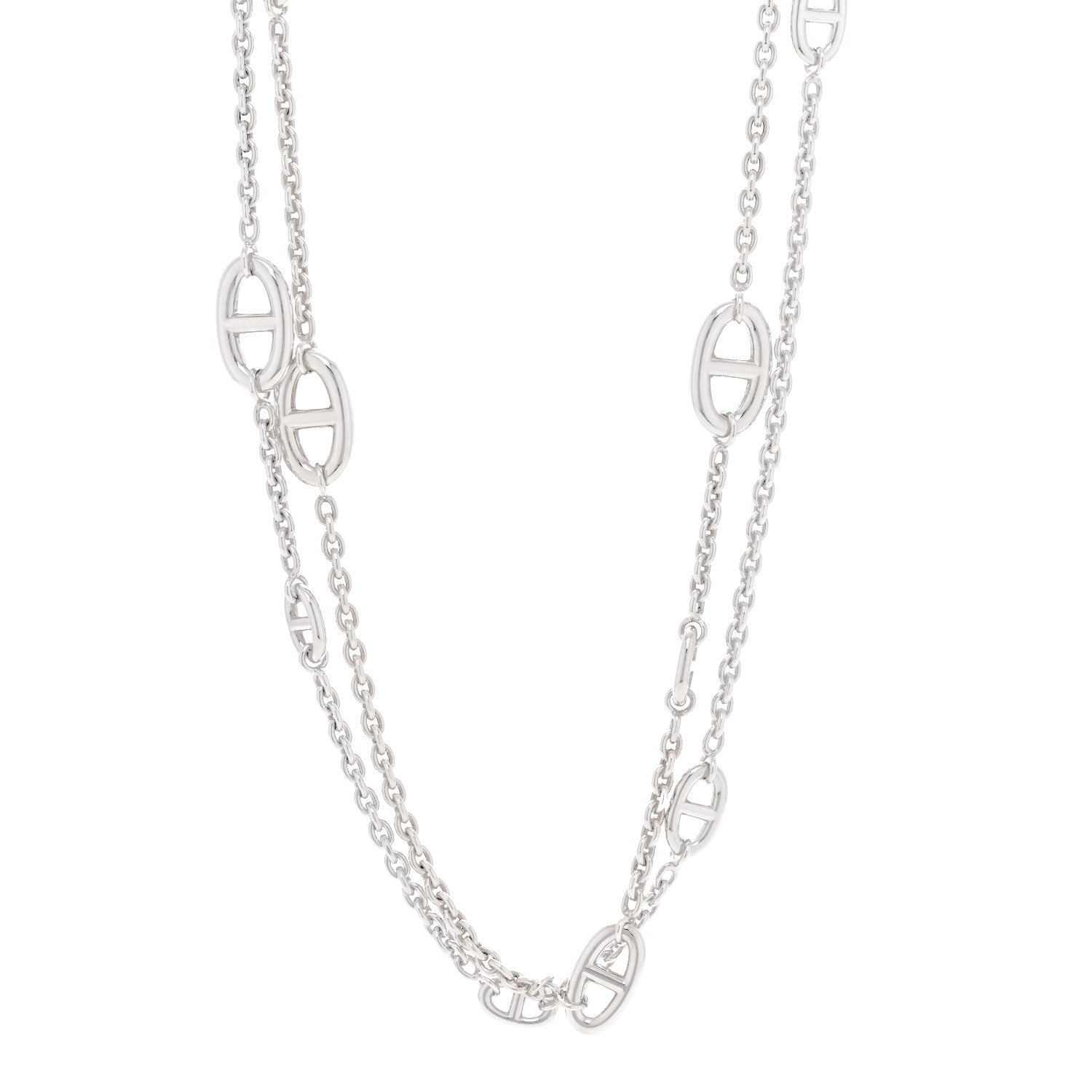 Hermes Sterling Silver Farandole Necklace 120 1 of 6