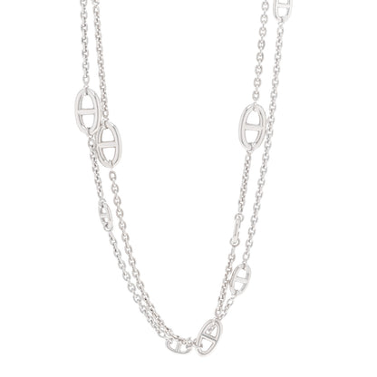 Hermes Sterling Silver Farandole Necklace 120 1 of 6