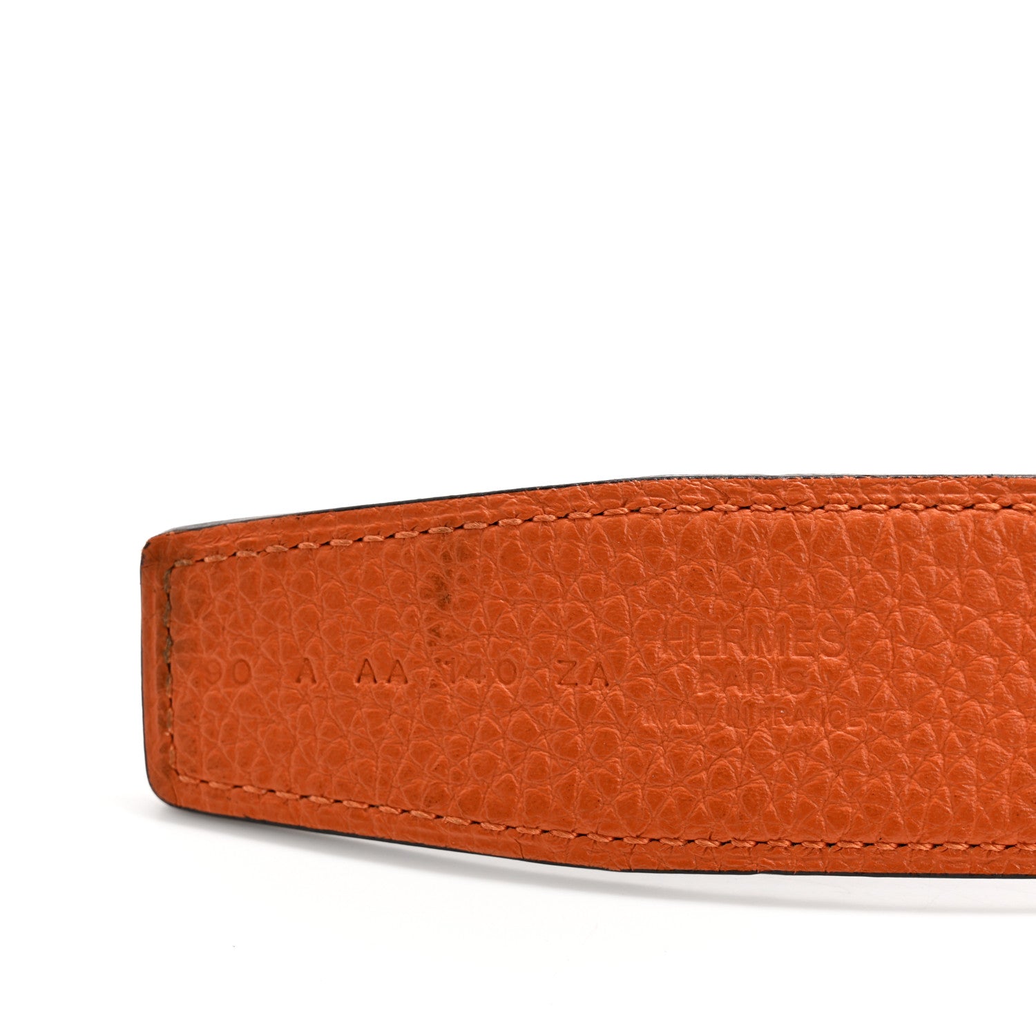 Hermes Box Togo 32mm H Belt 90 36 Black Orange 1679448 – FASHIONPHILE