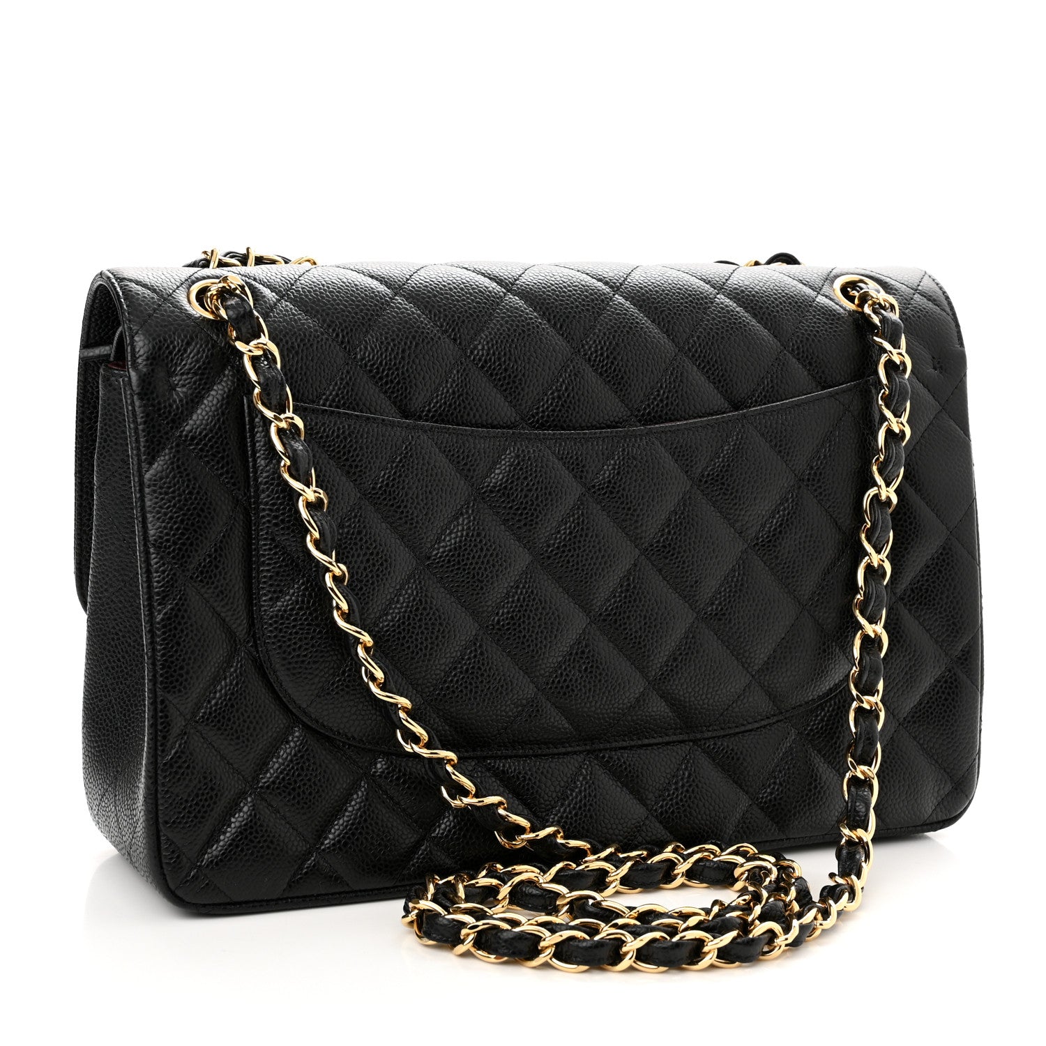 Chanel Caviar Quilted Jumbo Double Flap Black 3 of 11