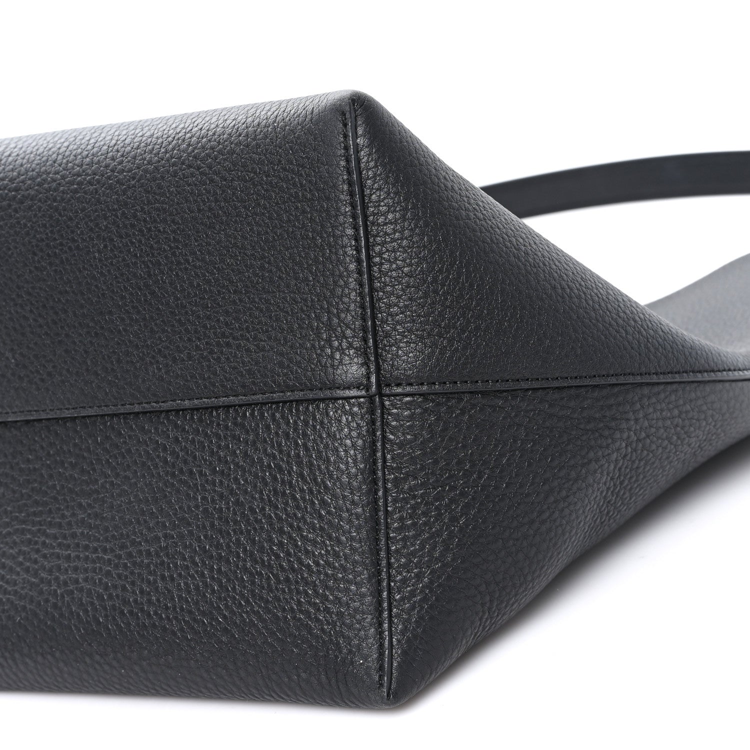 The Row Grained Calfskin Medium N/S Park Tote Black 9 of 9
