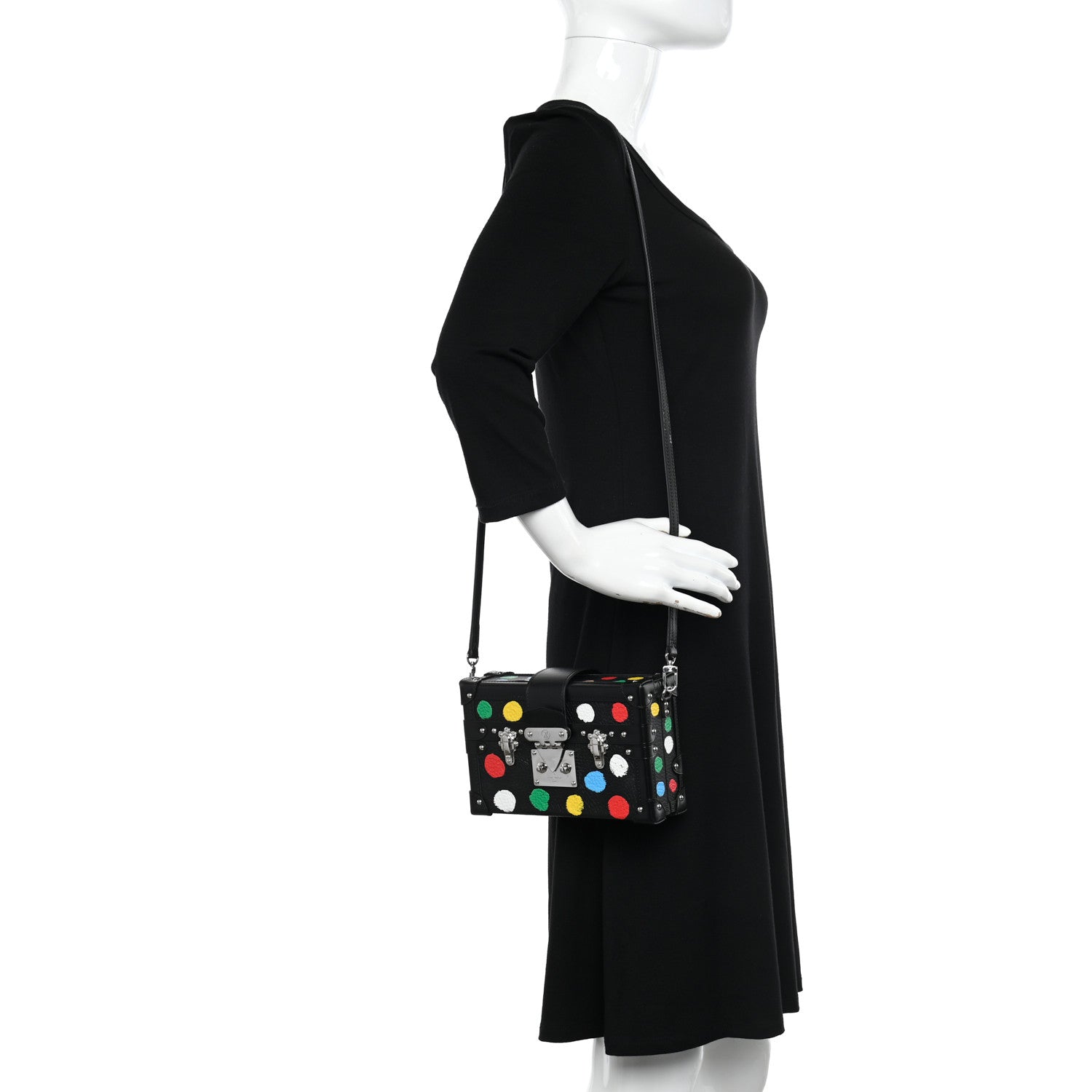 Louis Vuitton LV X YK Taurillon Petite Malle Black 2 of 10
