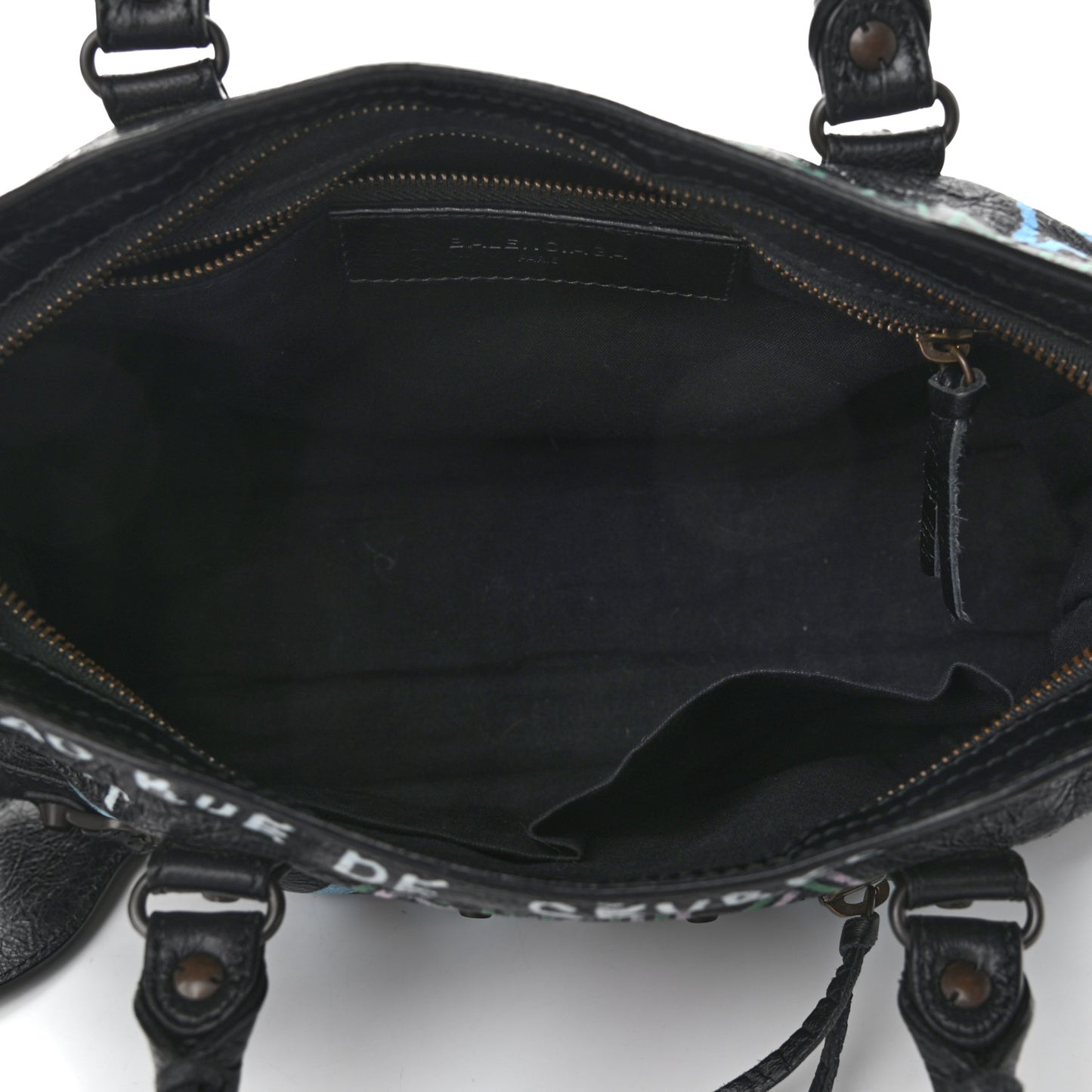 Agneau Graffiti All Over Classic Hardware S City Black Multicolor