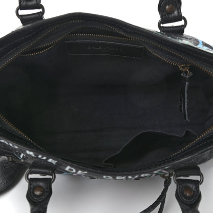 Balenciaga Agneau Graffiti All Over Classic Hardware S City Black Multicolor 5 of 11