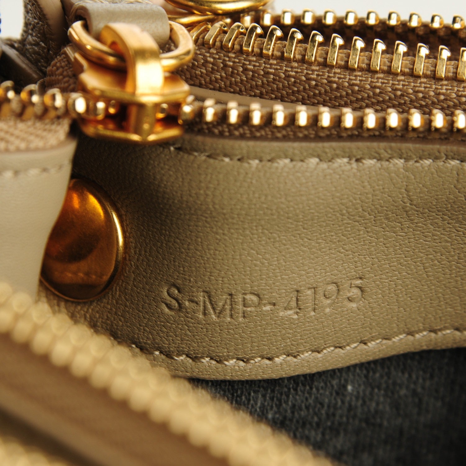 Celine Lambskin Large Trio Crossbody Bag Beige 7 of 7