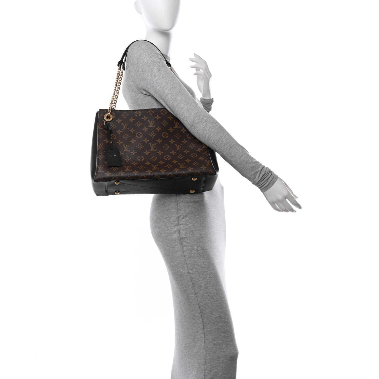 Louis Vuitton Monogram Surene MM Black 2 of 12