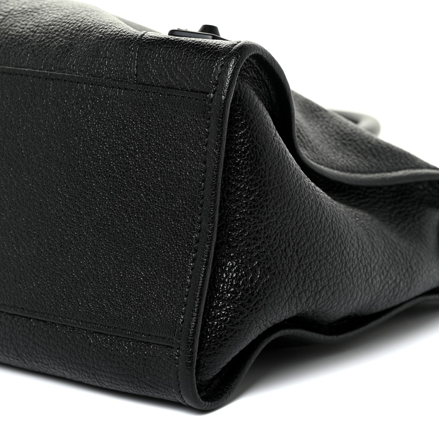Balenciaga Shiny Grained Goatskin Black Metallic Edge City Black 10 of 10