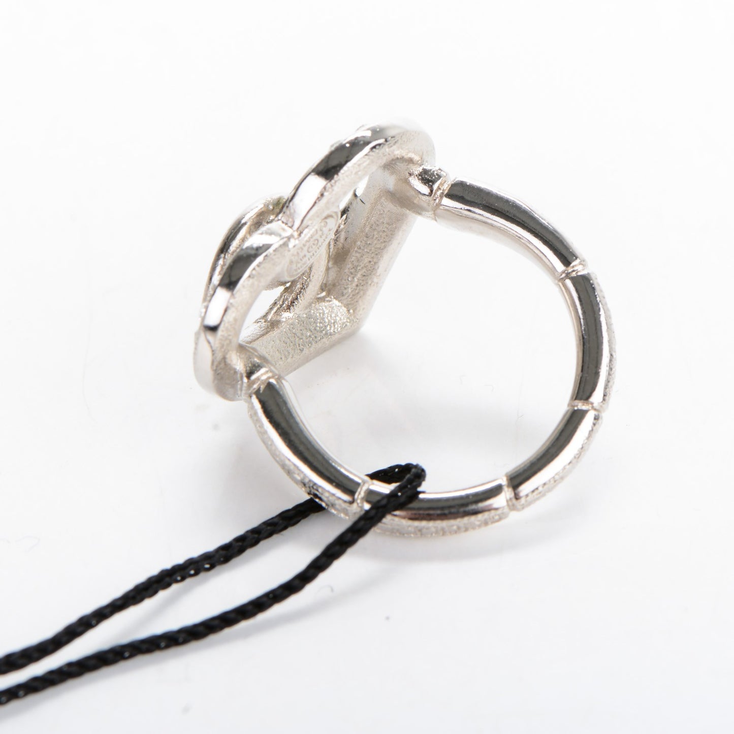 Crystal CC Ring 7 Silver Blue