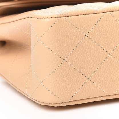 Chanel Caviar Quilted Medium Double Flap Beige Clair 5 of 10
