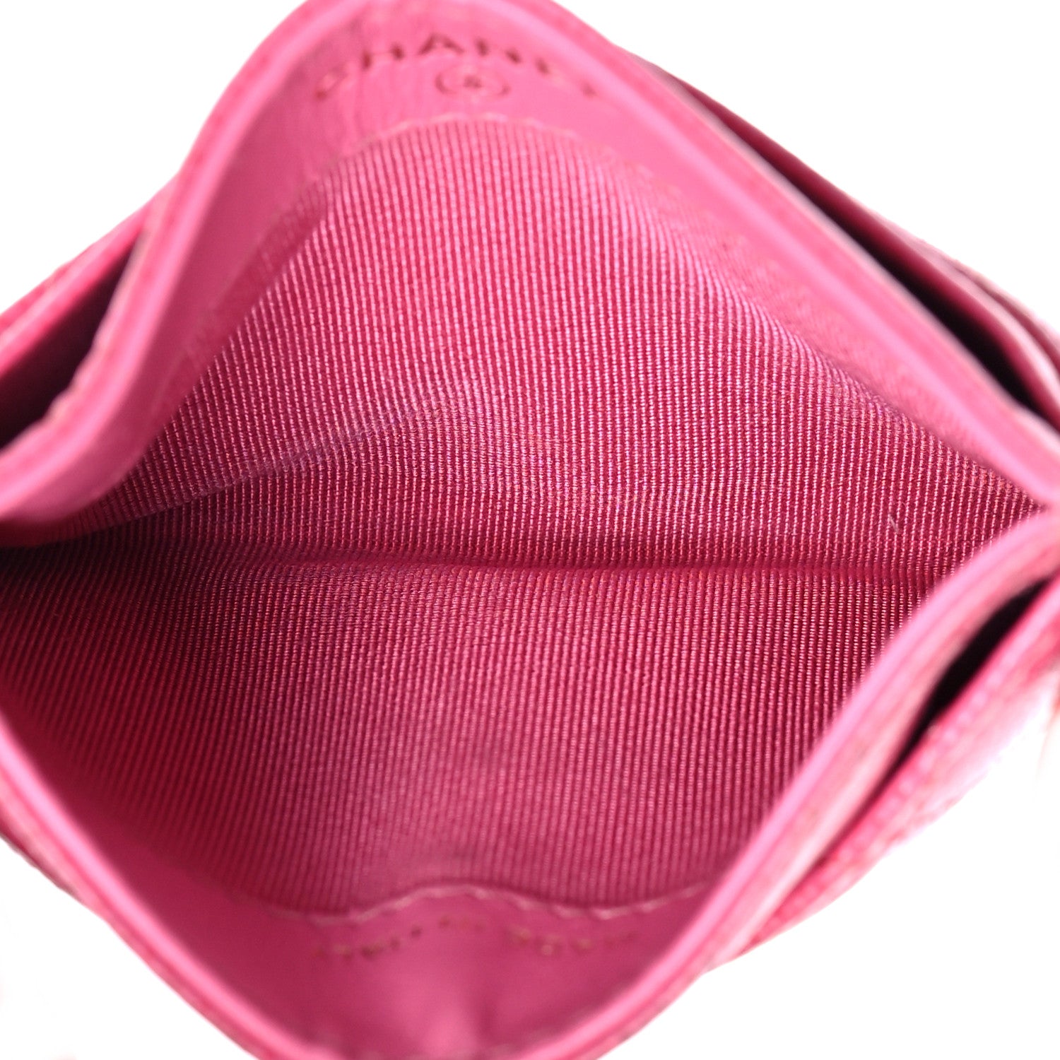 Chanel Caviar Quilted Card Holder Fuchsia 6 of 11