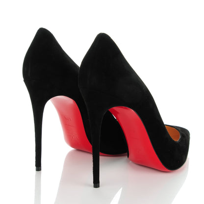 Christian Louboutin Veau Velours Pigalle Follies 100 Pumps 40.5 Black 4 of 8