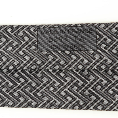 Hermes Printed Silk Mens Neck Tie 4 of 4