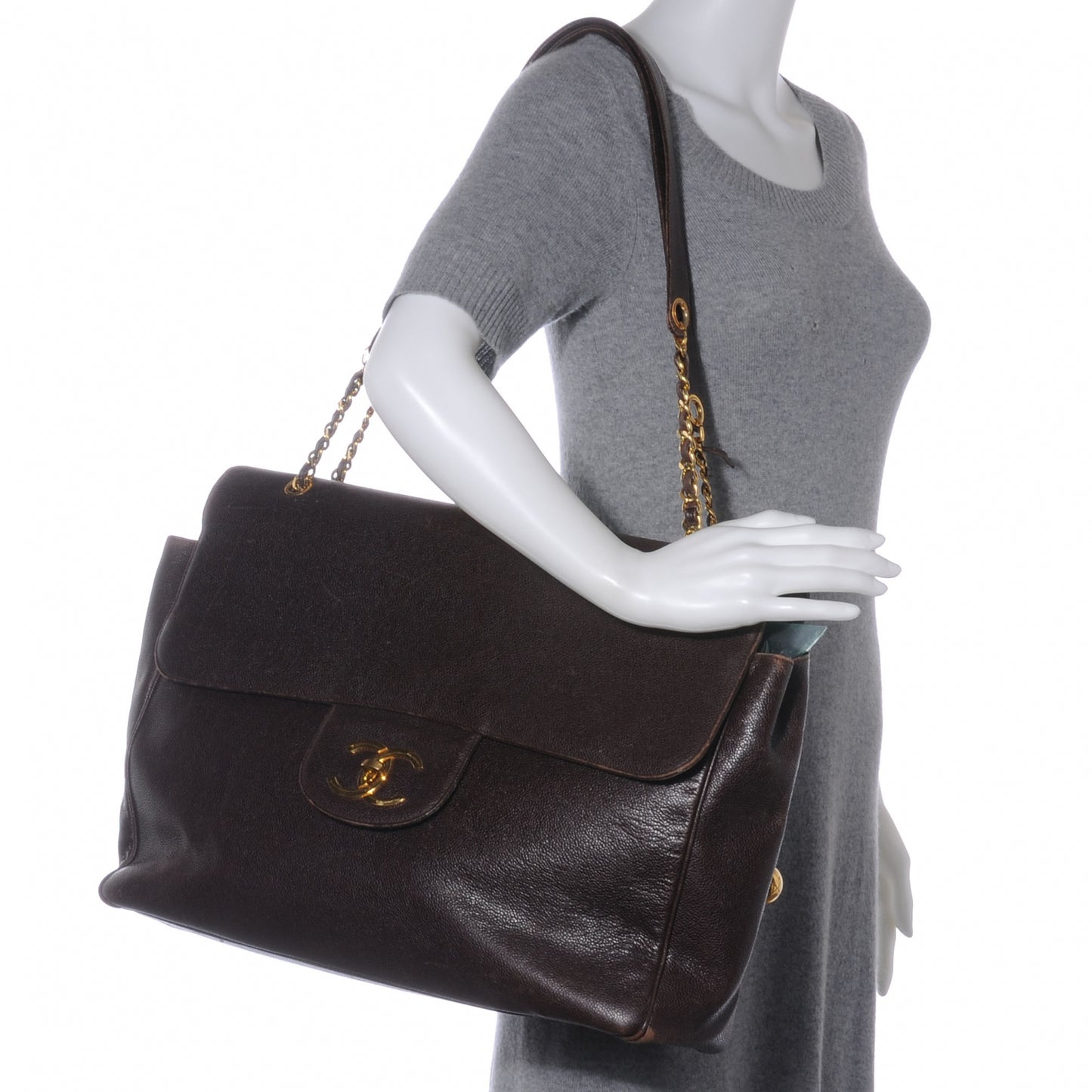 Caviar XL Weekender Bag Brown