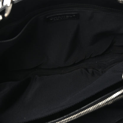 Chanel Patent Quilted Grand Shopping Tote GST Black 6 of 10