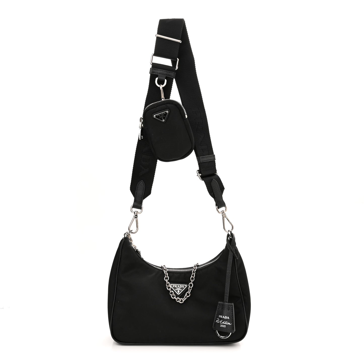 Nylon Re-Edition 2005 Shoulder Bag Black